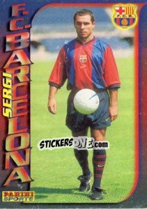 Sticker Sergi Barjuan Esclusa - Fùtbol Trading cards 1998-1999 n. 54 - Panini