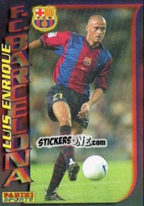 Sticker Luis Enrique Martinez - Fùtbol Trading cards 1998-1999 n. 58 - Panini