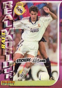 Sticker Raul Gonzalez Blanco - Fùtbol Trading cards 1998-1999 - Panini