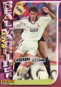 Sticker Raul Gonzalez Blanco - Fùtbol Trading cards 1998-1999 n. 205 - Panini
