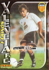 Sticker Javier Farinos - Fùtbol Trading cards 1998-1999 n. 268 - Panini