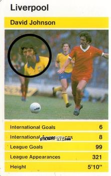 Sticker David Johnson - British Stars Set 1 1982
 n. 4 - Top Trumps