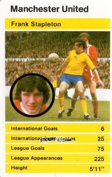 Sticker Frank Stapleton - British Stars Set 1 1982
 n. 7 - Top Trumps