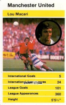 Figurina Lou Macari - British Stars Set 1 1982
 n. 18 - Top Trumps