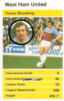 Cromo Trevor Brooking - British Stars Set 1 1982
 n. 30 - Top Trumps