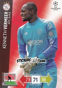 Cromo Kenneth Vermeer - UEFA Champions League 2012-2013. Adrenalyn XL - Panini