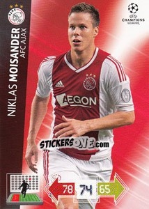 Sticker Niklas Moisander - UEFA Champions League 2012-2013. Adrenalyn XL - Panini