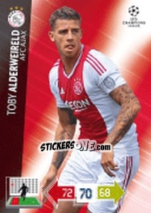 Sticker Toby Alderweireld - UEFA Champions League 2012-2013. Adrenalyn XL n. 3 - Panini