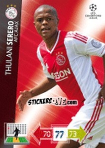 Figurina Thulani Serero - UEFA Champions League 2012-2013. Adrenalyn XL n. 4 - Panini