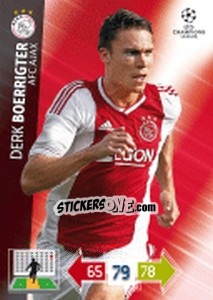 Sticker Derk Boerrigter - UEFA Champions League 2012-2013. Adrenalyn XL n. 5 - Panini