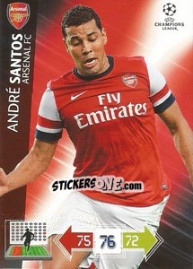 Figurina André Santos - UEFA Champions League 2012-2013. Adrenalyn XL - Panini