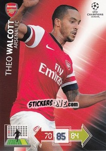 Sticker Theo Walcott - UEFA Champions League 2012-2013. Adrenalyn XL n. 23 - Panini
