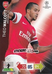 Sticker Theo Walcott - UEFA Champions League 2012-2013. Adrenalyn XL - Panini