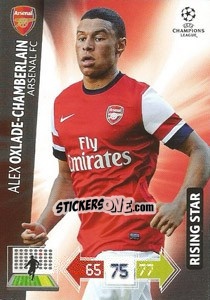 Sticker Alex Oxlade-Chamberlain - UEFA Champions League 2012-2013. Adrenalyn XL n. 24 - Panini