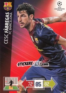Sticker Cesc Fàbregas - UEFA Champions League 2012-2013. Adrenalyn XL n. 35 - Panini