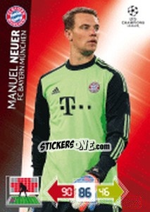 Sticker Manuel Neuer - UEFA Champions League 2012-2013. Adrenalyn XL n. 43 - Panini