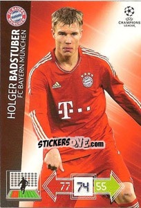 Sticker Holger Badstuber - UEFA Champions League 2012-2013. Adrenalyn XL - Panini