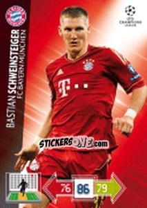 Cromo Bastian Schweinsteiger - UEFA Champions League 2012-2013. Adrenalyn XL - Panini