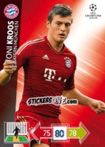 Sticker Toni Kroos - UEFA Champions League 2012-2013. Adrenalyn XL n. 50 - Panini
