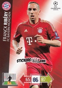 Sticker Franck Ribéry - UEFA Champions League 2012-2013. Adrenalyn XL n. 51 - Panini
