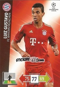 Sticker Luiz Gustavo - UEFA Champions League 2012-2013. Adrenalyn XL n. 53 - Panini