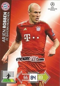 Figurina Arjen Robben - UEFA Champions League 2012-2013. Adrenalyn XL - Panini