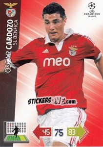 Figurina Óscar Cardozo - UEFA Champions League 2012-2013. Adrenalyn XL - Panini