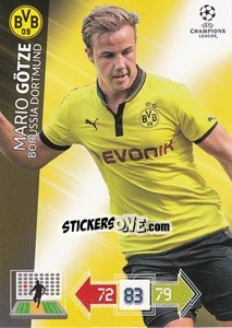 Sticker Mario Götze - UEFA Champions League 2012-2013. Adrenalyn XL - Panini