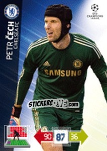 Sticker Petr Cech - UEFA Champions League 2012-2013. Adrenalyn XL n. 82 - Panini