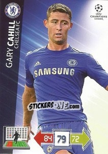 Sticker Gary Cahill - UEFA Champions League 2012-2013. Adrenalyn XL n. 85 - Panini