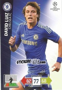 Cromo David Luiz - UEFA Champions League 2012-2013. Adrenalyn XL - Panini