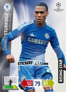 Sticker Daniel Sturridge - UEFA Champions League 2012-2013. Adrenalyn XL - Panini