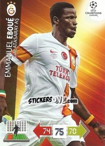 Cromo Emmanuel Eboué - UEFA Champions League 2012-2013. Adrenalyn XL - Panini