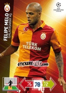 Sticker Felipe Melo - UEFA Champions League 2012-2013. Adrenalyn XL - Panini