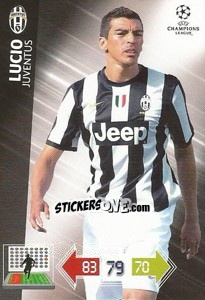 Figurina Lucio - UEFA Champions League 2012-2013. Adrenalyn XL - Panini