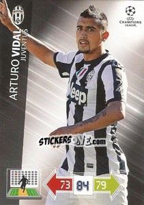 Sticker Arturo Vidal - UEFA Champions League 2012-2013. Adrenalyn XL n. 116 - Panini