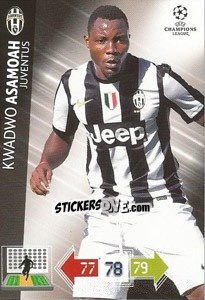 Sticker Kwadwo Asamoah - UEFA Champions League 2012-2013. Adrenalyn XL n. 117 - Panini