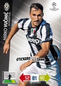 Sticker Mirko Vucinic - UEFA Champions League 2012-2013. Adrenalyn XL - Panini