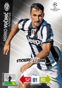Sticker Mirko Vucinic - UEFA Champions League 2012-2013. Adrenalyn XL n. 118 - Panini