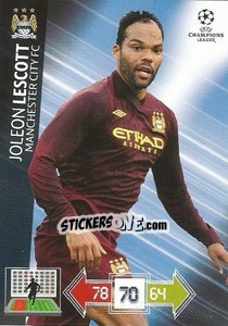 Sticker Joleon Lescott - UEFA Champions League 2012-2013. Adrenalyn XL n. 123 - Panini
