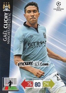 Sticker Gaël Clichy - UEFA Champions League 2012-2013. Adrenalyn XL - Panini