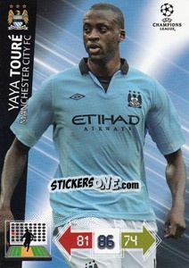 Sticker Yaya Touré - UEFA Champions League 2012-2013. Adrenalyn XL - Panini