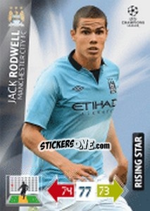 Sticker Jack Rodwell - UEFA Champions League 2012-2013. Adrenalyn XL n. 129 - Panini
