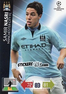 Sticker Samir Nasri - UEFA Champions League 2012-2013. Adrenalyn XL n. 130 - Panini