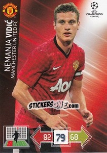 Sticker Nemanja Vidic - UEFA Champions League 2012-2013. Adrenalyn XL n. 139 - Panini