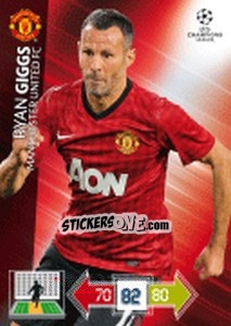 Sticker Ryan Giggs - UEFA Champions League 2012-2013. Adrenalyn XL n. 142 - Panini