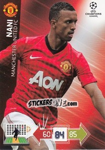 Sticker Nani - UEFA Champions League 2012-2013. Adrenalyn XL - Panini