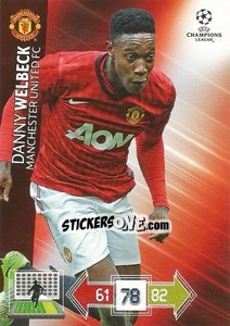 Sticker Danny Welbeck - UEFA Champions League 2012-2013. Adrenalyn XL n. 150 - Panini