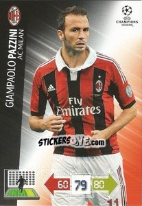 Cromo Giampaolo Pazzini - UEFA Champions League 2012-2013. Adrenalyn XL - Panini