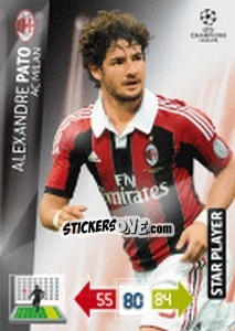 Sticker Alexandre Pato - UEFA Champions League 2012-2013. Adrenalyn XL n. 162 - Panini